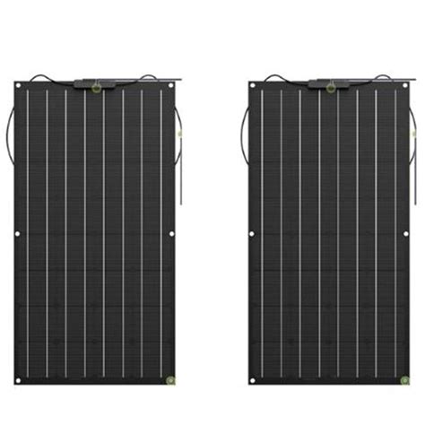 Solarmodule 2 x 100 W Flexibles monokristallines Silizium für 12 V 24 V