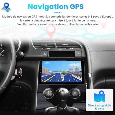 Junsun Autoradio Android 12 2Go 64Go Pour Peugeot 3008 5008 2009 2016