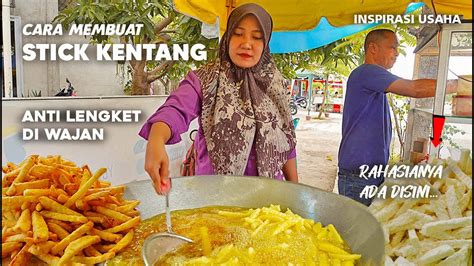 HANYA PAKAI 2 TEPUNG ADONAN KUPAS RESEP DAN CARA BUAT STICK KENTANG