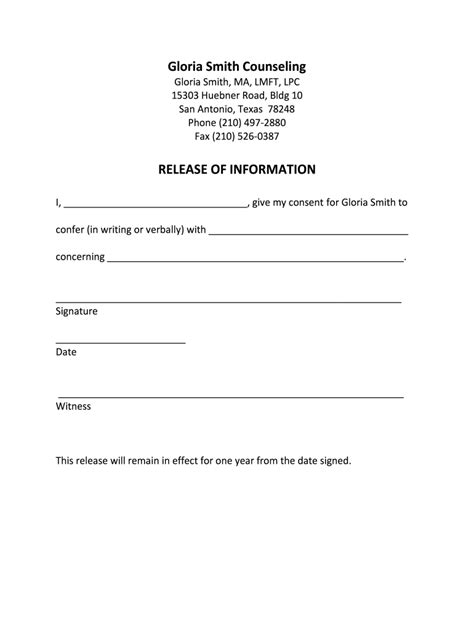 Release Of Information Template Word Fill Out Sign Online Dochub