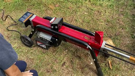 Electric Log Splitter Review Youtube