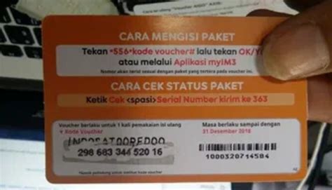 Cara Mengetahui Kode Voucher Indosat Dari Nomor Serial Number Rintik Sedu