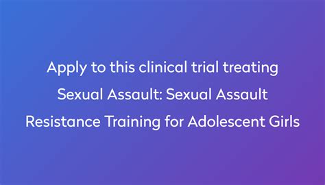 Sexual Assault Resistance Training For Adolescent Girls Clinical Trial