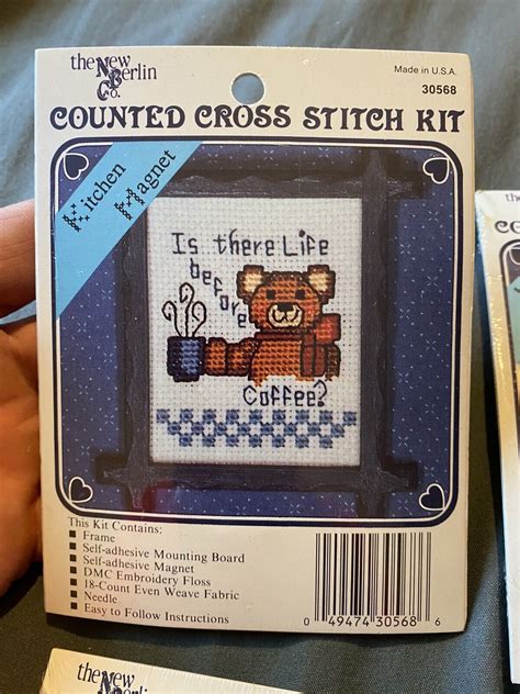 The New Berlin Co Counted Cross Stitch Kitchen Magnet Kits Lot Of 6 Ebay