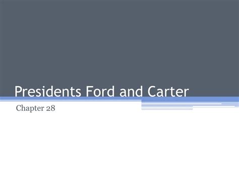 Ppt Presidents Ford And Carter Powerpoint Presentation Free Download