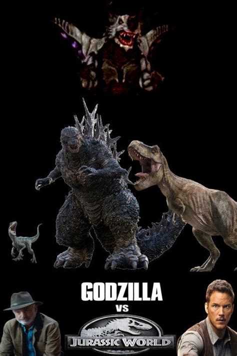 Godzilla Vs Jurassic World Poster By Steveirwinfan96 On Deviantart