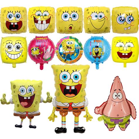 Birthday Party Balloon Decoration Sponge Bob Squarepants Cartoon