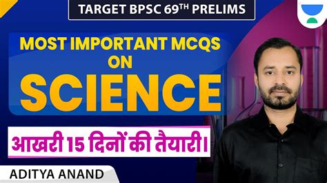 Target Bpsc Th Prelims Most Important Mcqs On Science Bpsc