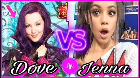 Disney Descendants Dove Cameron Vs Jenna Ortega Stuck In The Middle Musical Ly Battle 2017