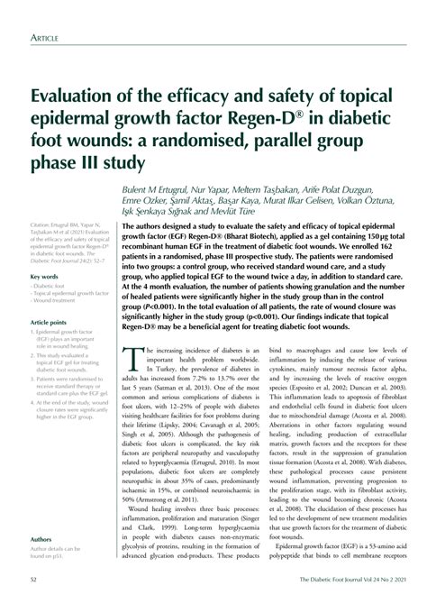 Pdf Evaluation Of The Efficacy And Safety Of Topical Epidermal Growth