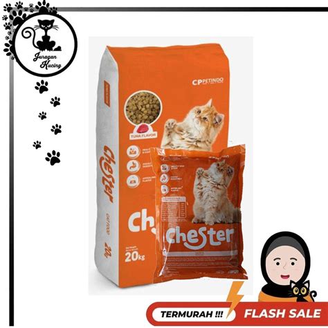 Jual Chester Tuna Flavour Makanan Kucing Premium Kg Gosend Grab