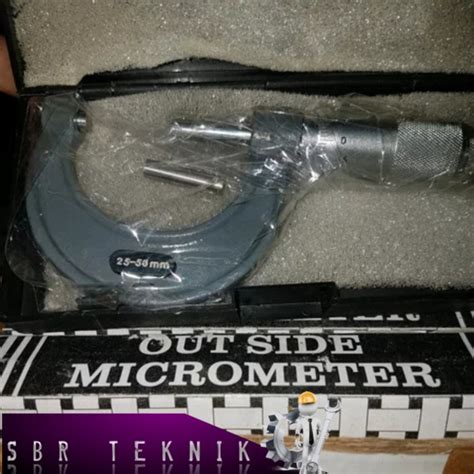 Jual Micrometer Outside Jarak 25 50 X 0 01 Mikrometer Luar Sbr