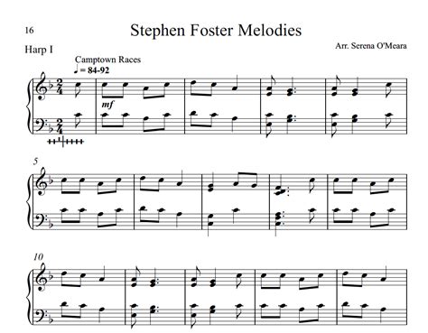 Stephen Foster Melodies – Harp Column Music