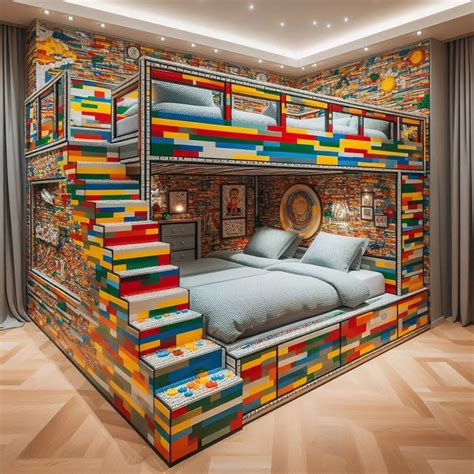 Lego Inspired Bunk Beds Transform Your Childs Room Into A Dreamland