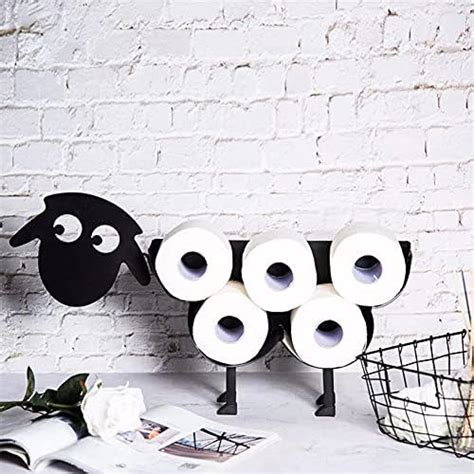 Novelty Toilet Roll Holder Sheep Free Standing Toilet Paper Stand