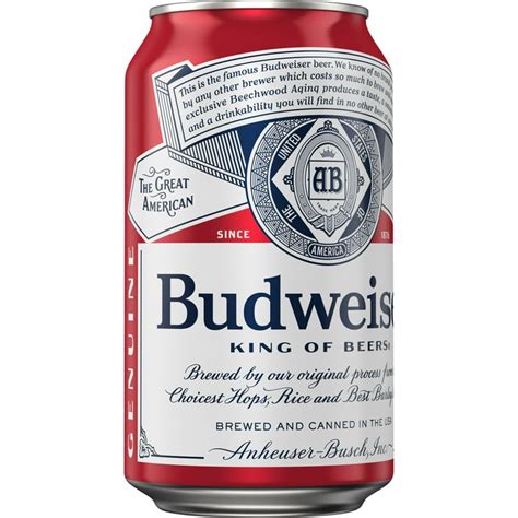 Budweiser Beer 30 Pack Beer 12 Fl Oz Aluminum Cans Abv 43 Off