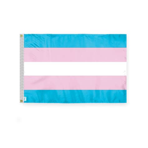 Agas Transgender Trans Pride Flag 3x5 Ft Double Sided Polyester