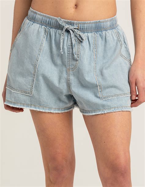 Hurley Kendra Womens Pull On Shorts Blue Tillys