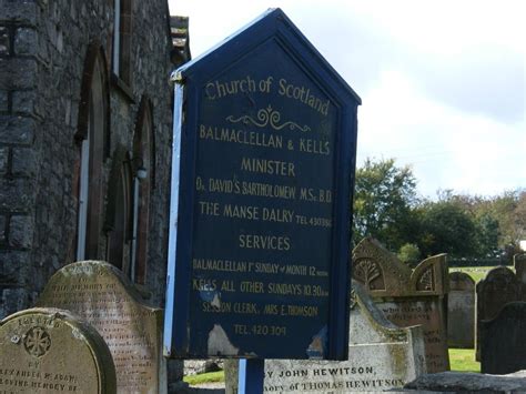 Kells Parish Churchyard Dans New Galloway Dumfries And Galloway Cimetière Find A Grave