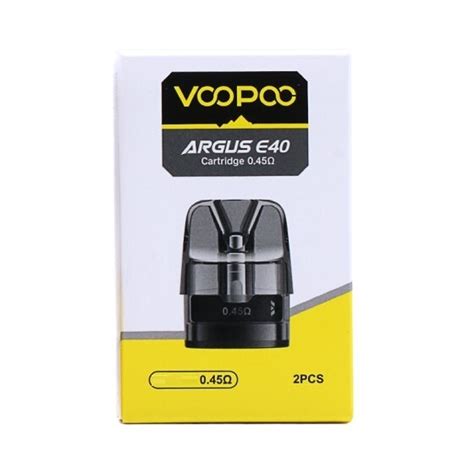 VOOPOO ARGUS E40 REPLACEMENT POD CARTRIDGES 2 PACK UK Vape Store