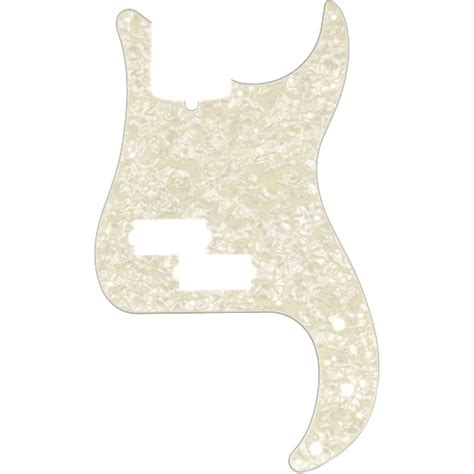 Fender Hole Modern Style Standard Precision Bass Pickguard White