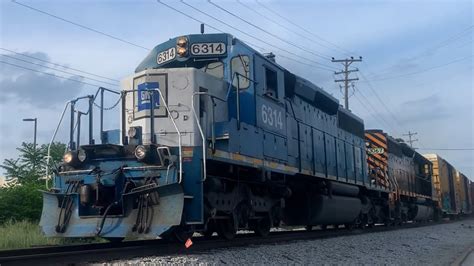 Merry Christmas WE 291 At W Market St In Akron With W LE SD40 2 6314