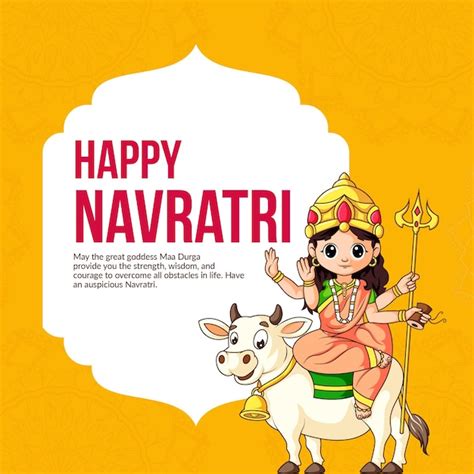 Premium Vector Banner Design Of Happy Navratri Indian Hindu Festival