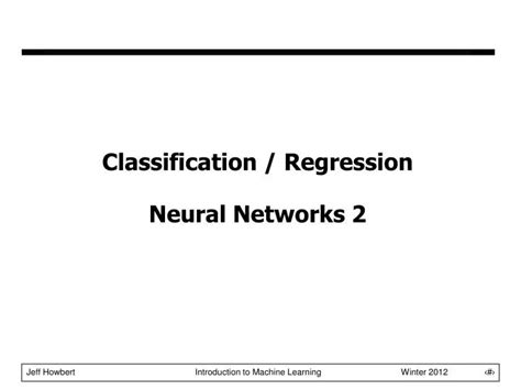 PPT Classification Regression Neural Networks 2 PowerPoint