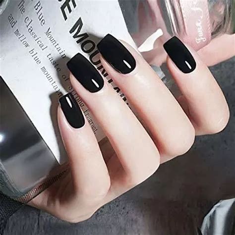 U As A Presi N Gangel Nude Press On False Nails Black Squa Cuotas Sin Inter S
