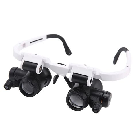 10X 15X 20X 25X Magnifier Head-Mounted Loupe Watch Electronic Repair ...