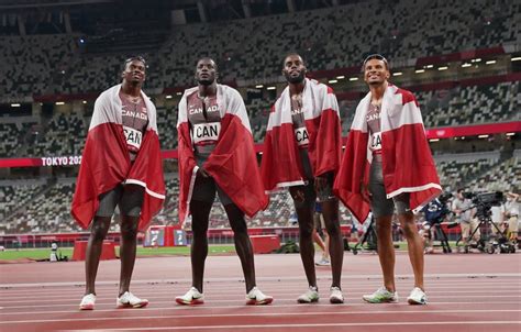 Canadian Mens 4x100m Relay Team To Receive Silver Medals In