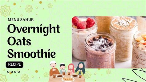 Overnight Oats Smoothie Menu Sahur X900 M2 Blender YouTube