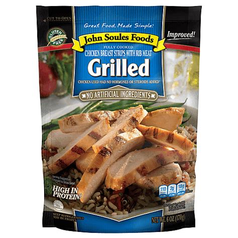 John Soules Foods Grilled Chicken Breast Strips Oz Bag Meat Riesbeck