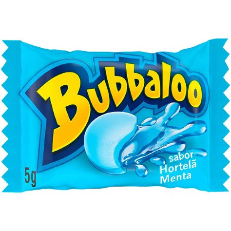 Chiclete Bubbaloo Hortelã Menta 300g 60 Unidades Destro