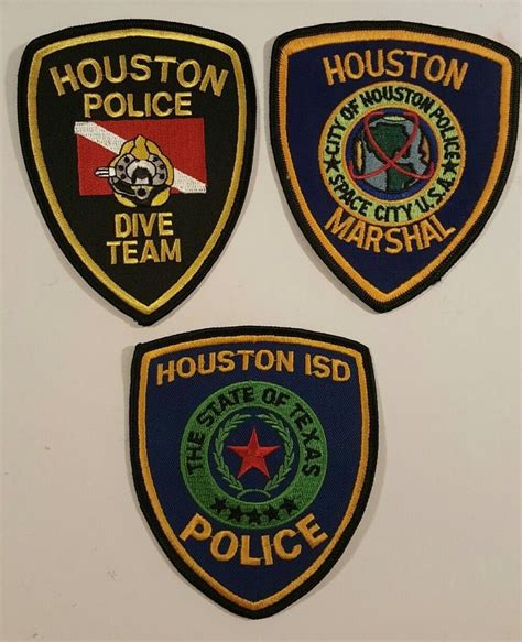 Various Houston patches | Police patches, Houston police, Texas police