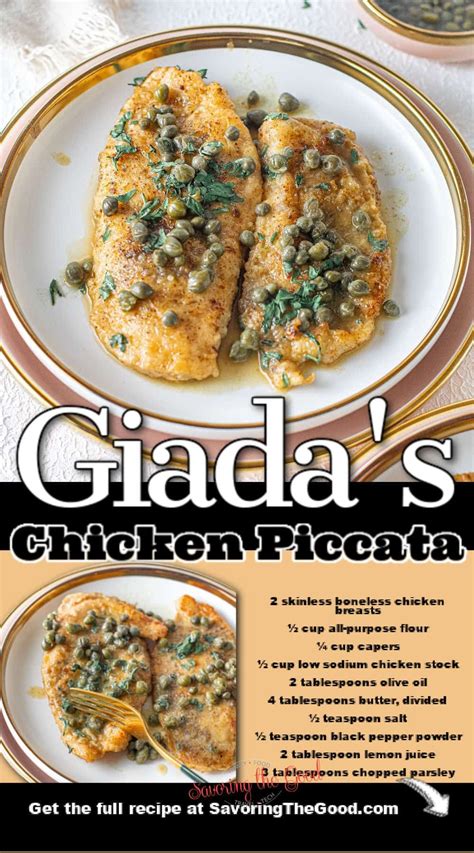 Chicken piccata giada recipe – Artofit