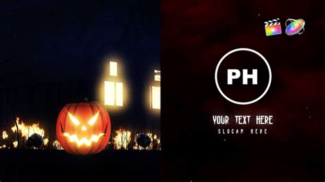 Halloween Dark Logo Reveal Apple Motion Templates Videohive