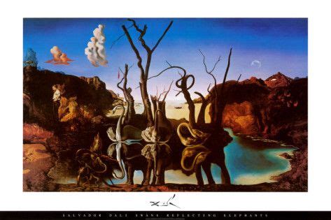 'Swans Reflecting Elephants, c.1937' Photo - Salvador Dali | Dali art ...