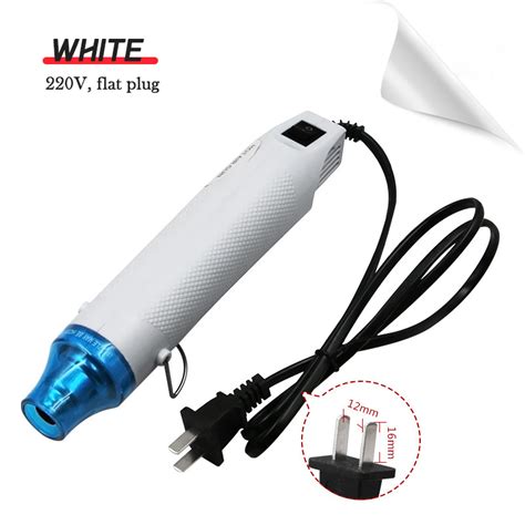 V W Hot Air Sealer Electric Hot Air Heat Gun For Plastic Seal Rapid Heating Up With Stent