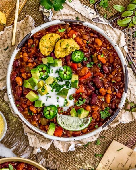 Vegan Three Bean Chili Monkey And Me Kitchen Adventures Recipe No