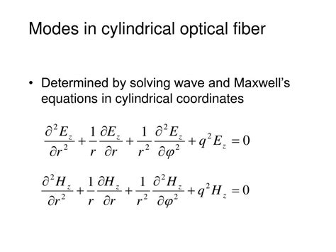 Ppt Ee 230 Optical Fiber Communication Lecture 3 Waveguidefiber