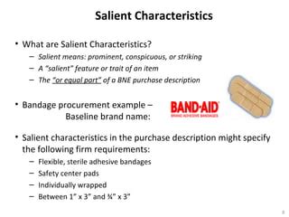 02042016 Salient Characteristics Presentation | PPT