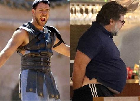 Russell Crowe Mostra Barriga Positiva Veja Antes E Depois Gladiador