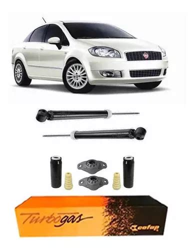 Par Amortecedor Kit Batente Traseiro Fiat Linea Parcelamento