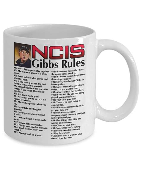 Ncis Gibbs Rules 69 Rules Coffee Mug Etsy