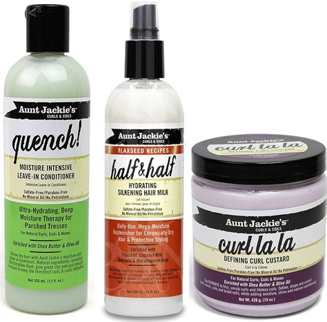 Aunt Jackies Curls Coils Trio Bundle Quench Moisture Intensive