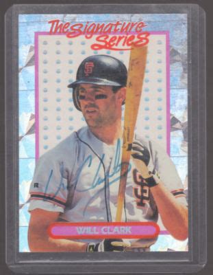 1993 Elite Signature Series WILL CLARK Autograph Auto -- Antique Price ...