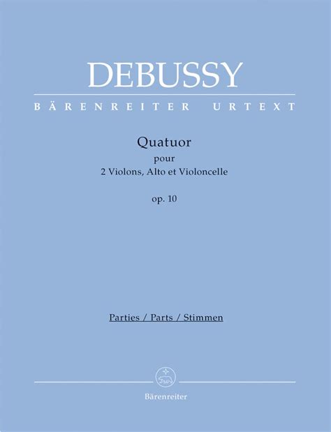 Debussy Quatuor Op 10 Violins And Viola