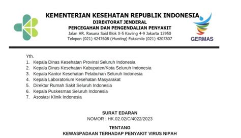 Kementerian Pendayagunaan Aparatur Negara Dan Reformasi Birokrasi Kemenkes Terbitkan Edaran