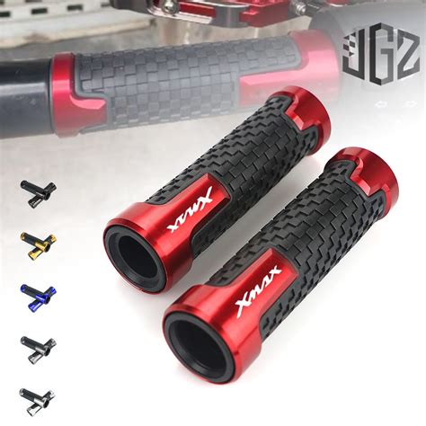 Motorcycle Cnc Aluminum Handle Bar Grips Hand Rubber Gel Guard For